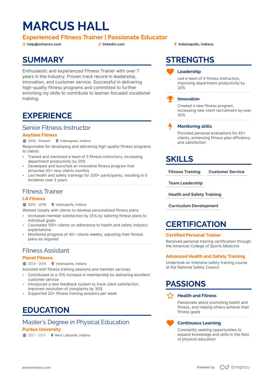 Trainer Resume