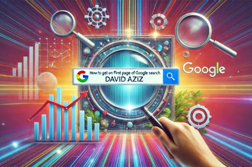 how to get on first page of google search david aziz